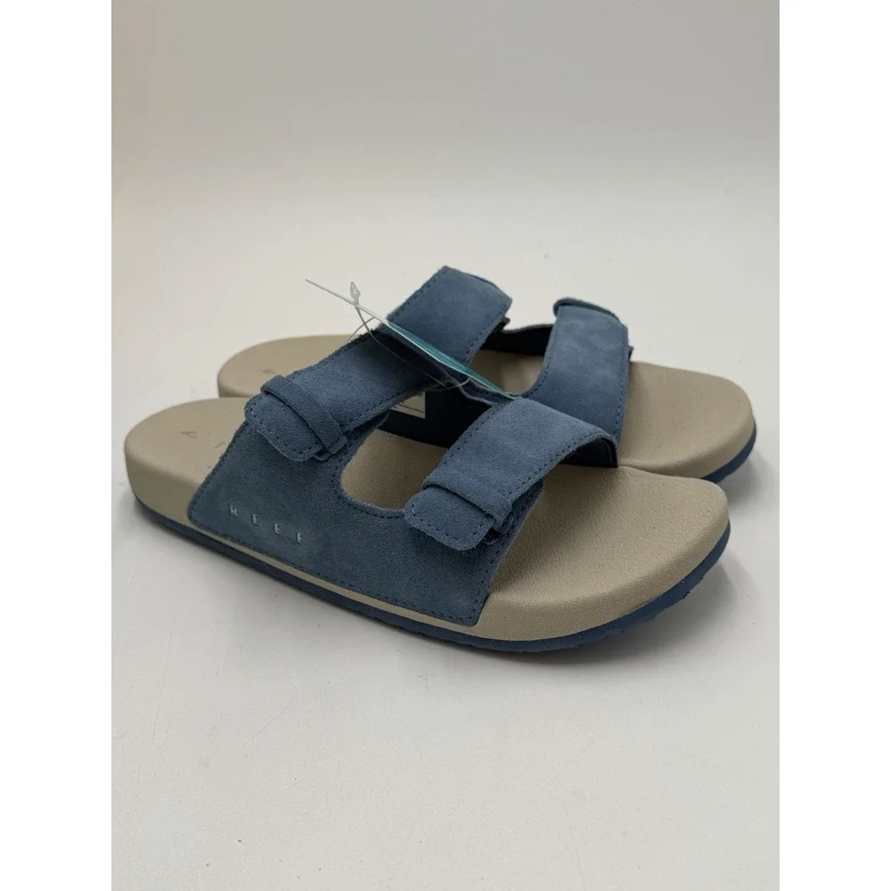 Reef Kids Ojai Sandals Suede Dusk Blue New Size 4 Boys Girls MSRP: $39.99